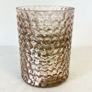 One 6” Rose Pink Mercury Glass Votive Candle Holders Home‎ Decorations